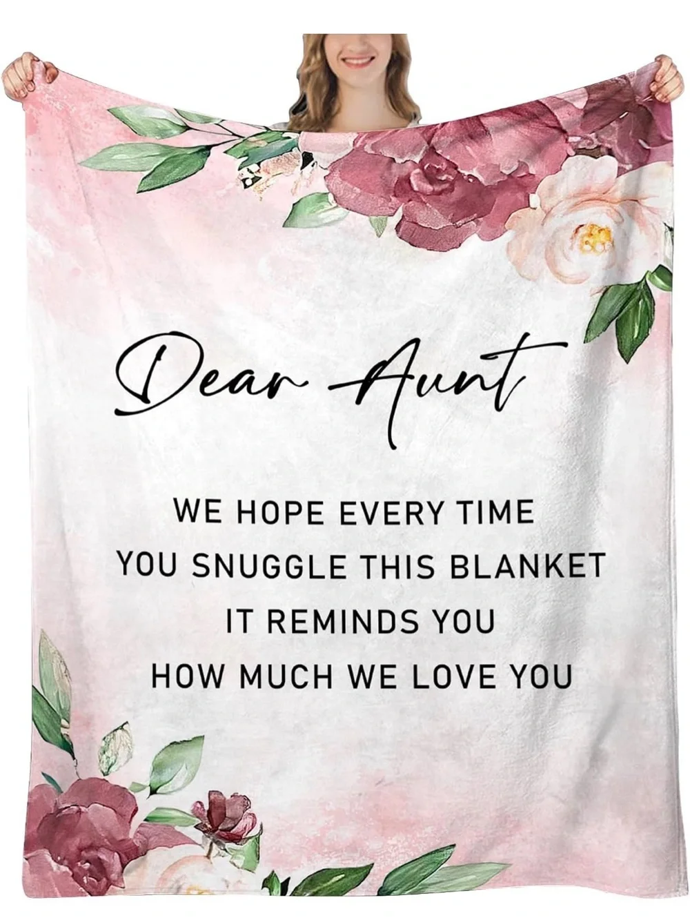 Aunt Throw Blanket 60x50 Inch Birthday Christmas Mother Day Present Niece New